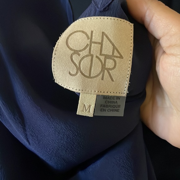 Chaser SILK basics v back tank navy blue - Picture 9 of 10